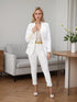 Elegantes Damen Zweiteiler Anzugset | Doppelreihiger Blazer & Hose